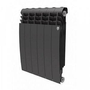 Радиатор биметаллический Royal Thermo BiLiner 350 Noir Sable (Чёрный) - 5 секций Радиатор биметаллический Royal Thermo BiLiner 350 Noir Sable (Чёрный) - 5 секций
