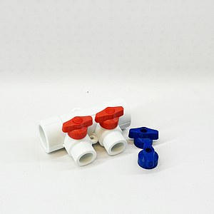 Коллектор VALFEX 32х20 - 2 контура (для полипропиленовых труб под пайку, цвет белый)