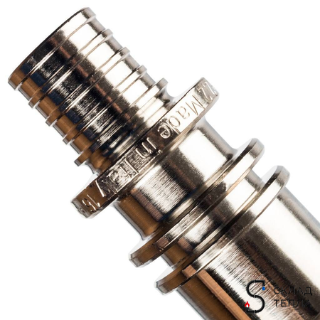 Подключение к радиатору Г-образное STOUT - 16 (для труб из сшитого полиэтилена, длина 250 мм). Вид 6.