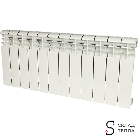 Радиатор алюминиевый Smart 350 - 16 секции. Вид 1.