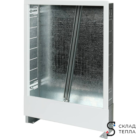 Шкаф распределительный встроенный STOUT - (ШРВ1) 4-5 выхода 670x125x496. Вид 3.