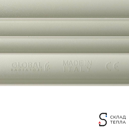 Радиатор алюминиевый STOUT Bravo 500 - 4 секции. Вид 11.