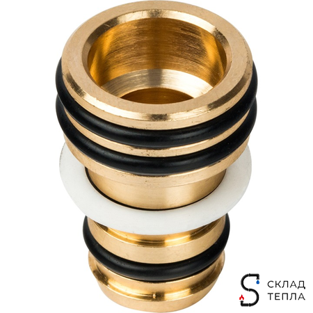 Соединение резьбозажимное STOUT - 16 (2.0) х 3/4" ЕК (для металлопластиковых труб) (1шт). Вид 2.