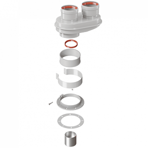 Адаптер для перехода на двухтрубную систему Rommer 80/80 (кроме Immergas и Navien Deluxe)