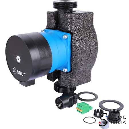 Насос циркуляционный Stout mini 25-40. Вид 9.