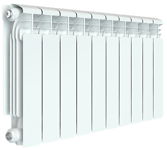 Радиатор алюминиевый Rifar Alum Ventil 350 - 10 секций (подключение нижнее слева) Радиатор алюминиевый Rifar Alum Ventil 350 - 10 секций (подключение нижнее слева)