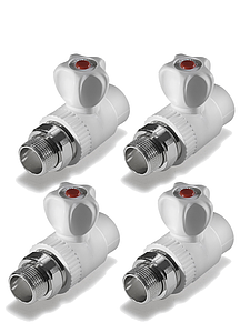 Кран шаровой для радиатора прямой TIM - 20 x 1/2' (комплект- 4 шт.)