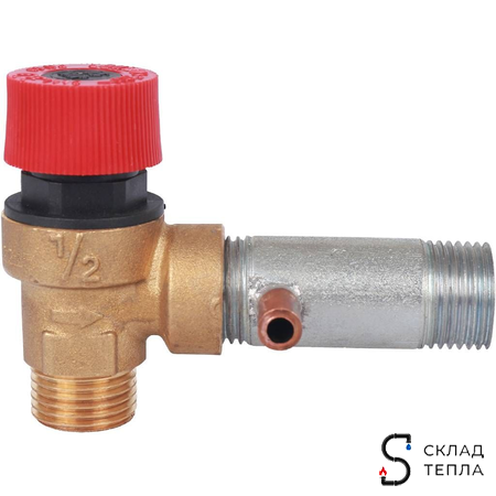 STOUT Клапан предохранительный с патрубком. Вид 4.