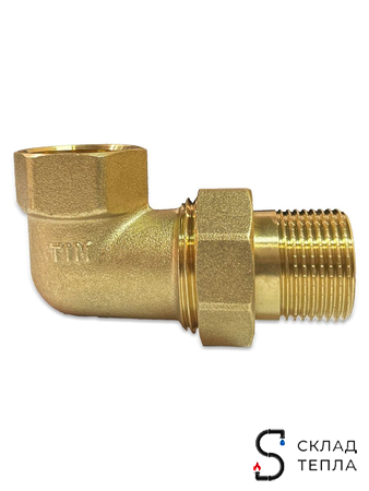 Соединение быстроразъемное (американка) угловое TIM - 1 1/2" (НР/ВР, 1шт). Вид 4.