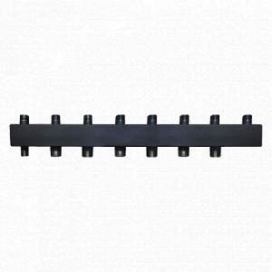 Коллектор котельной разводки Rommer - 1'1/2 на 4(6) контура 1'1/2 (до 122 кВт, черная сталь)