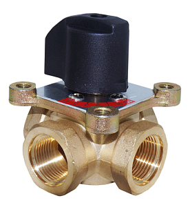 Комплект Клапан смесительный трехходовой Rommer + Сервопривод - 1 1/4' (kVs-16)