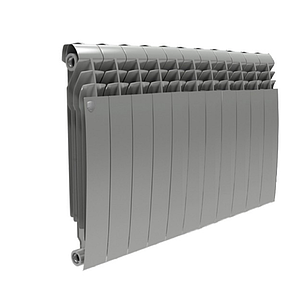 Радиатор биметаллический Royal Thermo BiLiner 500 Silver Satin (Серый) - 11 секций