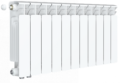 Радиатор биметаллический Rifar Base Ventil 350 - 11 секций (подключение нижнее слева) Радиатор биметаллический Rifar Base Ventil 350 - 11 секций (подключение нижнее слева)