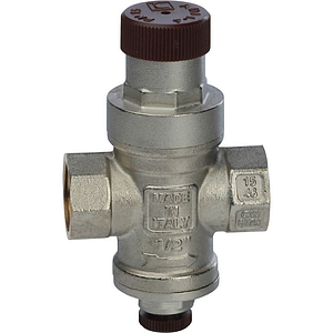 Регулятор давления поршневой STOUT - 1/2' (ВР/ВР, PN15, Tmax 80°С, с выходом для манометра)