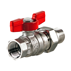 Кран шаровой полнопроходной Giacomini R859 - 1" (ВР/НГ, PN35, Tmax 185°С, ручка-бабочка красная) Кран шаровой полнопроходной Giacomini R859 - 1' (ВР/НГ, PN35, Tmax 185°С, ручка-бабочка красная)