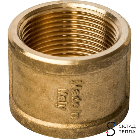 Муфта латунная резьбовая STOUT - 1 1/4". Вид 3.