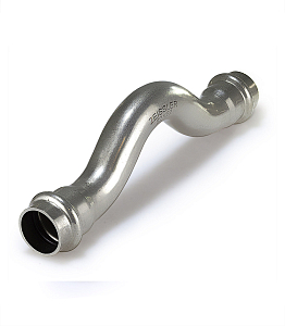 Обвод двухраструбный Zeissler 15 из нержавеющей стали