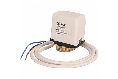 Электротермический компактный сервопривод STOUT 230 B (нормально открытый)