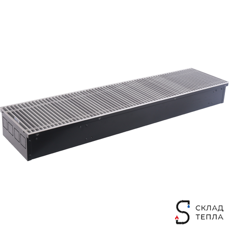 STOUT Конвектор внутрипольный SCN 110.240.1000 (Решётка роликовая, анодированный алюминий). Вид 1.