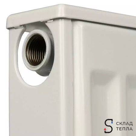 Радиатор стальной KERMI FKO 11 - высота 500 мм, длина 600 мм с боковым подключением. Вид 3.