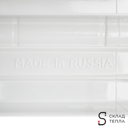 Радиатор биметаллический STOUT Space 500 - 4 секции. Вид 13.
