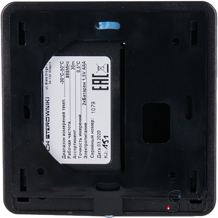 STOUT Беспроводной комнатный датчик C-8r, черный. Вид 4.