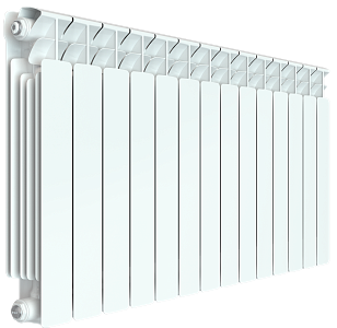 Радиатор биметаллический Rifar Base 500 - 14 секций Радиатор биметаллический Rifar Base 500 - 14 секций