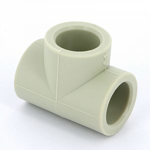 Тройник FV Plast - 16 (для полипропиленовых труб под пайку, цвет серый) Тройник FV Plast - 16 (для полипропиленовых труб под пайку, цвет серый)