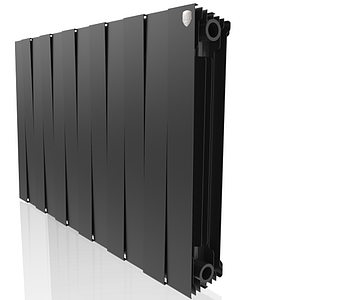 Радиатор биметаллический Royal Thermo PianoForte 500 Noir Sable (Чёрный) - 12 секций
