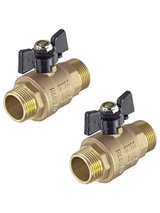 Кран шаровой TIM - 3/4' (НР/НР)- 2 шт.