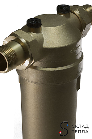 Фильтр с обратной промывкой 1" (для горячей воды, 2 манометра). Вид 7.