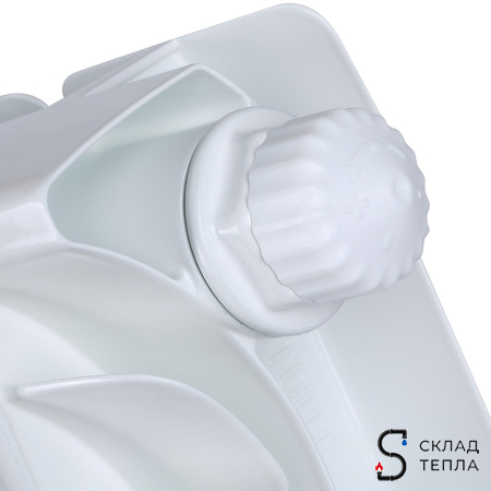 Радиатор биметаллический STOUT SPACE 500 - 8 секций с нижним подключением. Вид 13.