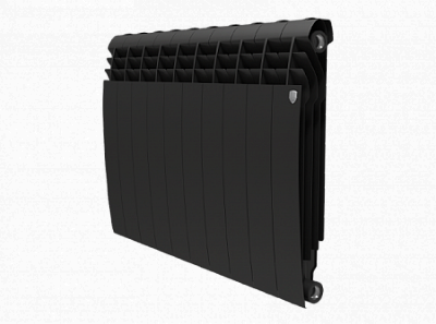 Радиатор биметаллический Royal Thermo BiLiner 350 Noir Sable (Чёрный) - 10 секций