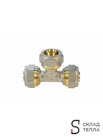 Тройник VALFEX - 16 (винтовой, для металлопластиковых труб) 1шт. Вид 7.