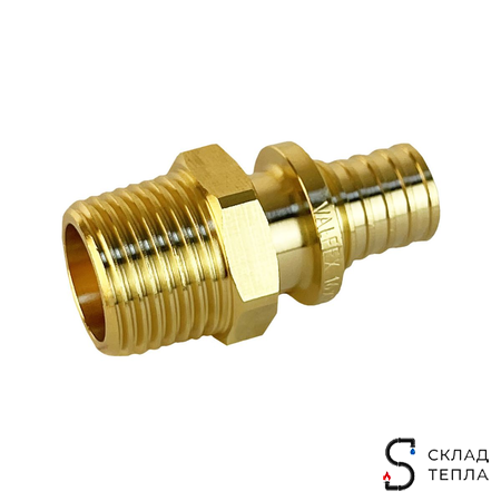 Муфта с наружной резьбой VALFEX - 20 х 3/4" (для труб из сшитого полиэтилена, 2шт). Вид 5.