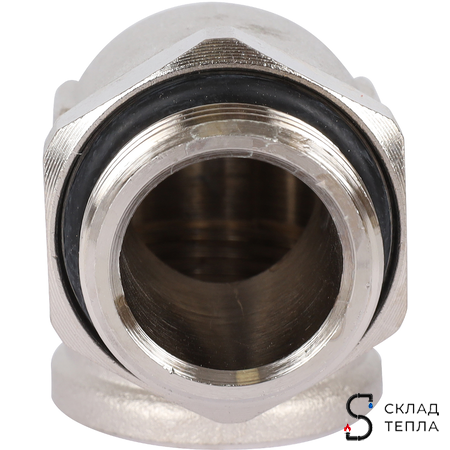 Насосно-смесительный узел STOUT - 1" (с термостатическим клапаном 30-60°C, без насоса). Вид 13.
