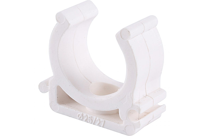 Клипса для труб VALFEX - 32 (для полипропиленовых труб, цвет белый)
