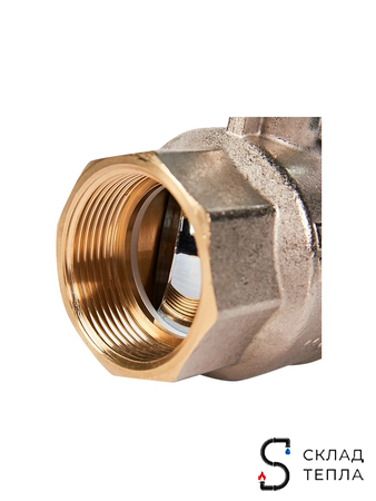 Кран шаровой полнопроходной STOUT - 1 1/2" (ВР/ВР, PN40, Tmax 150°С, ручка-рычаг черная). Вид 3.