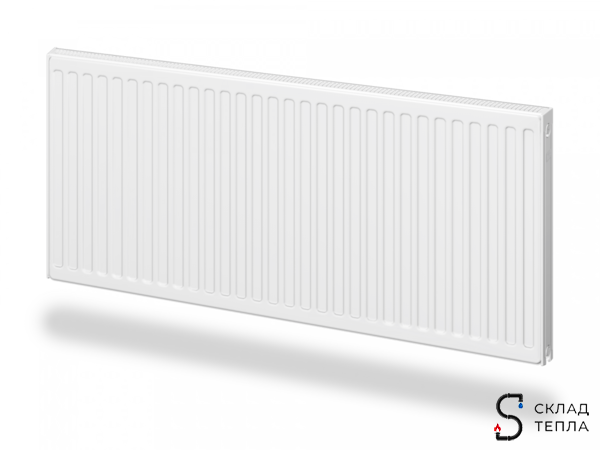 Радиатор панельный ROMMER Ventil тип 11 - 500x1000 мм (подключение нижнее). Вид 1.