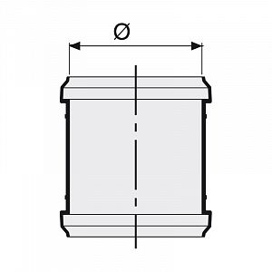 Муфта соединительная для внутренней канализации шумопоглощающа СИНИКОН КОМФОРТ- 50