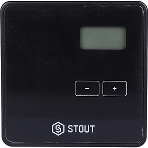 STOUT Проводной комнатный двухпозиционный регулятор ST-294v1, черный