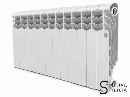 Радиатор алюминиевый Royal Thermo Revolution 350 - 12 секций. Вид 1.