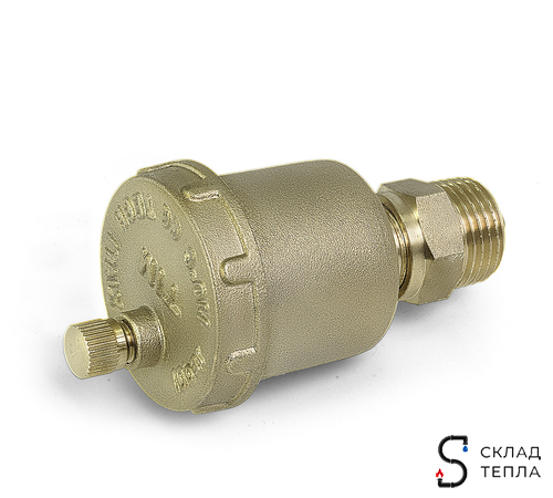 Воздухоотводчик автоматический TIM - 1/2" (НР, воздухоотвод сверху, с клапаном). Вид 3.