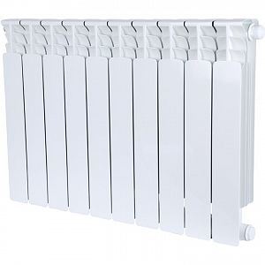 Радиатор биметаллический STOUT SPACE 500 - 10 секций с нижним подключением Радиатор биметаллический STOUT SPACE 500 - 10 секций с нижним подключением