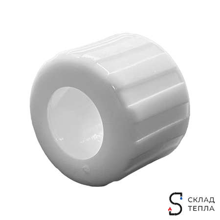 Кольцо с упором РОС белое 16 для труб из сшитого полиэтилена (аналог Uponor и Usystems, 20шт). Вид 2.