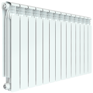 Радиатор алюминиевый Rifar Alum Ventil 500 - 14 секций (подключение нижнее слева)