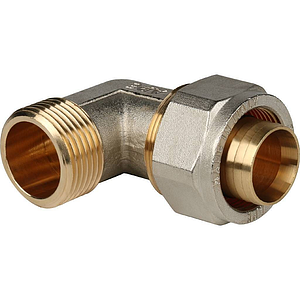 Переход на наружную резьбу угловой STOUT - 32 x 1' (винтовой, для металлопластиковых труб)