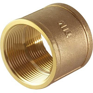 Муфта латунная резьбовая TIM - 3/4" (4 шт.) Муфта латунная резьбовая TIM - 3/4' (4 шт.)