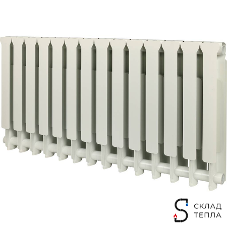 Радиатор алюминиевый STOUT Bravo 500 - 14 секций. Вид 3.