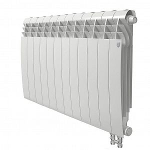 Радиатор биметаллический Royal Thermo BiLiner 500 V Bianco Traffico (Н) (Белый) - 12 секций